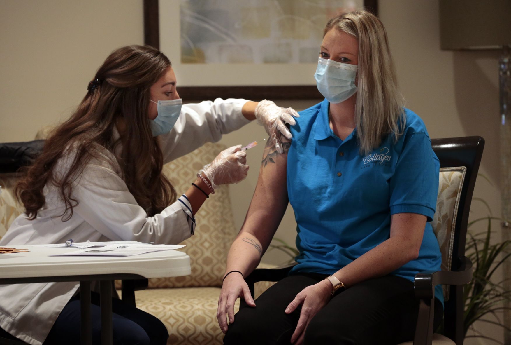 Moderna vaccine arrives for retirement home residents